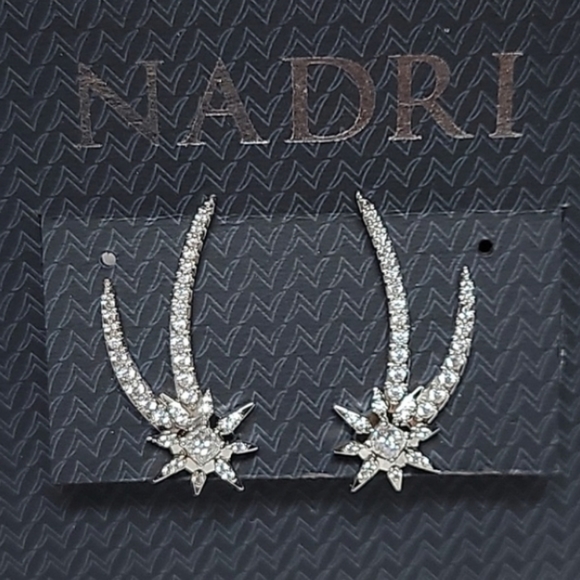 Nadri Jewelry - Nadri Starlit Star CZ Climber Earrings